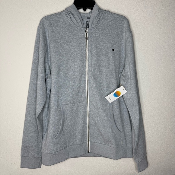 New Vuori Men’s Apparel Coronado Hoodie Light Heather Grey Size Large V243 #Gym - Picture 8 of 8